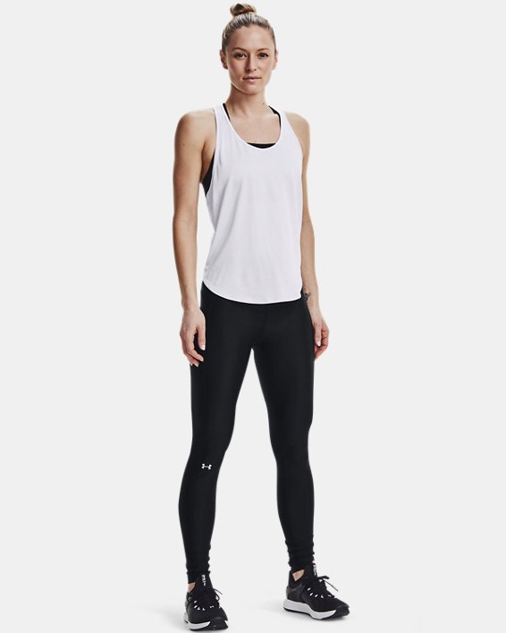 Women's HeatGear® Armour Branded WB Full-Length Leggings, Black, pdpMainDesktop image number 3